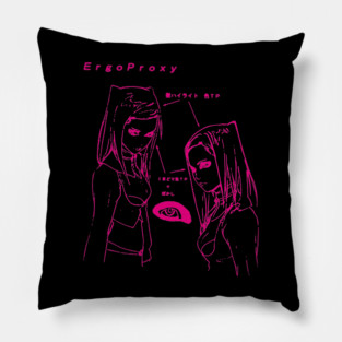 Re-L Mayer - eye sketch (magenta) Pillow