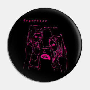 Re-L Mayer - eye sketch (magenta) Pin