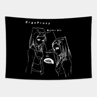 Re-L Mayer - eye sketch (white) Tapestry