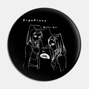 Re-L Mayer - eye sketch (white) Pin