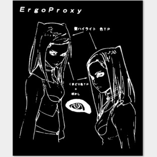 Re-L Mayer - eye sketch (white) Posters and Art