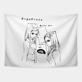 Re-L Mayer - eye sketch (black) Tapestry