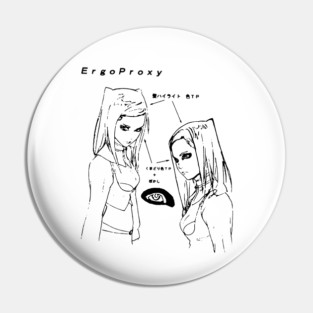 Re-L Mayer - eye sketch (black) Pin