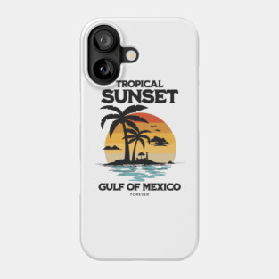 Gulf of Mexico forever Vintage Beach Sunset design Phone Case