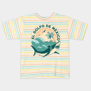 El Golfo De México Dolphin Tiburón Kids T-Shirt