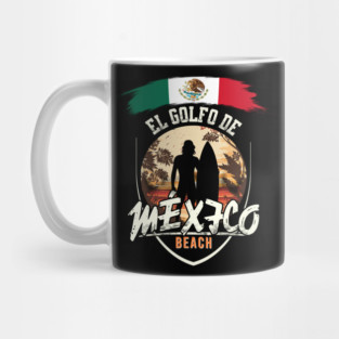 El Golfo De México - Gulf of Mexico Palms Summer Holiday Vacation Mug