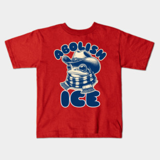 Abolish ICE Anti-Fascist Frog Kids T-Shirt
