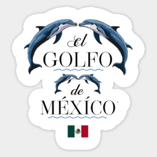 El Golfo De México Dolphin Sticker