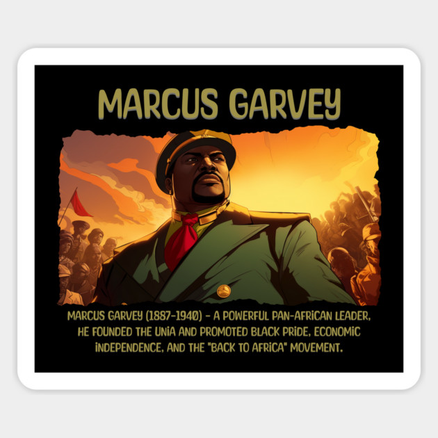 Marcus Garvey, Black History, Black Man Magnet by UrbanLifeApparel
