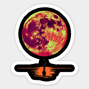 Lunar Eclipse 14 March 2025 Astronomy Lovers Men Women Kids Sticker