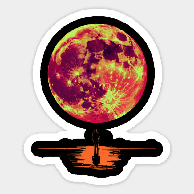 Lunar Eclipse 14 March 2025 Astronomy Lovers Men Women Kids Sticker by ArtistTee ⭐⭐⭐⭐⭐