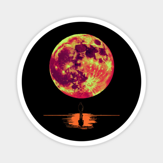 Lunar Eclipse 14 March 2025 Astronomy Lovers Men Women Kids Magnet by ArtistTee ⭐⭐⭐⭐⭐