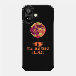 Total Lunar Eclipse 2025 March Red Moon Lunar Eclipse 2025 Phone Case