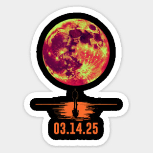 lunar-eclipse-march-2025-moon-lover Sticker