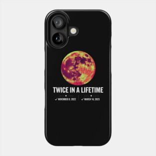 Twice-in-a-Lifetime-Total-Lunar-Eclipse-March-14-2025-Kids Phone Case