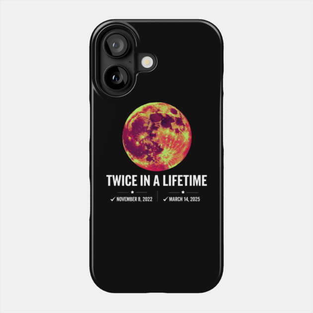 Twice-in-a-Lifetime-Total-Lunar-Eclipse-March-14-2025-Kids Phone Case by ArtistTee ⭐⭐⭐⭐⭐