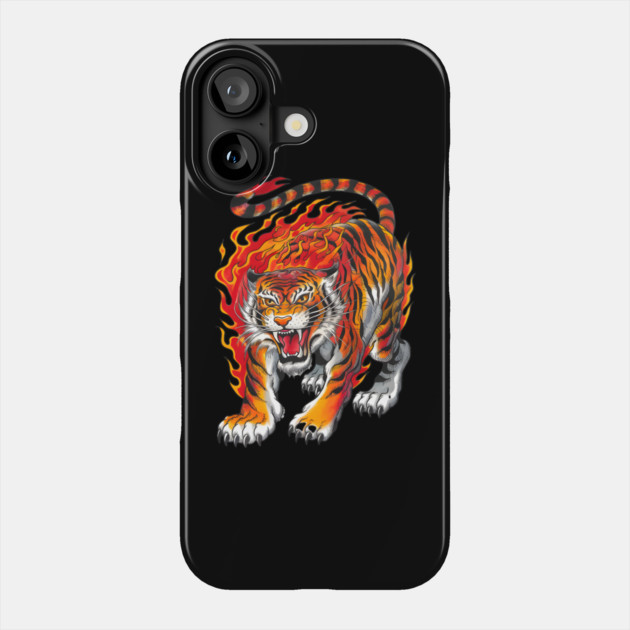 Tiger Tattoo Phone Case by animegirlnft