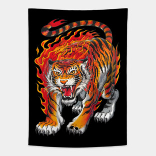 Tiger Tattoo Tapestry