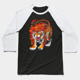 Tiger Tattoo Baseball T-Shirt