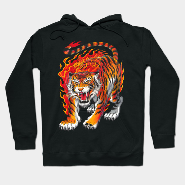 Tiger Tattoo Hoodie by animegirlnft