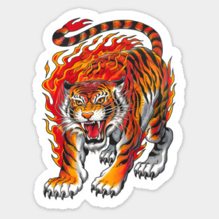 Tiger Tattoo Magnet