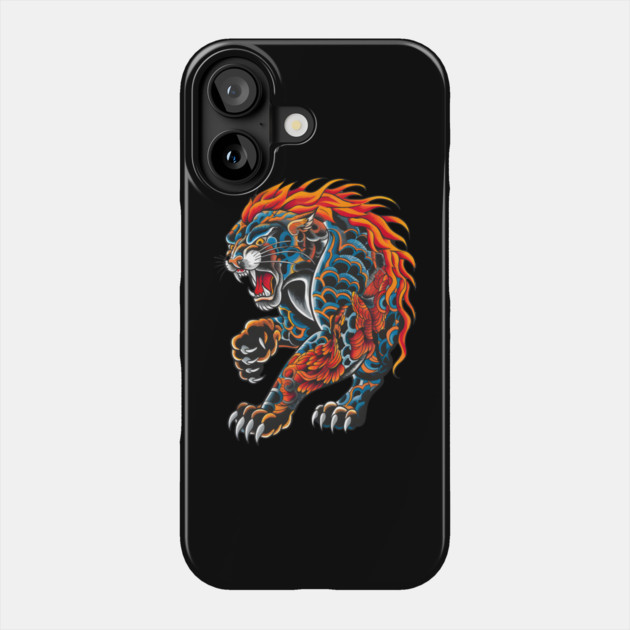 Panther Tattoo Phone Case by animegirlnft