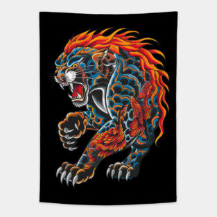 Panther Tattoo Tapestry