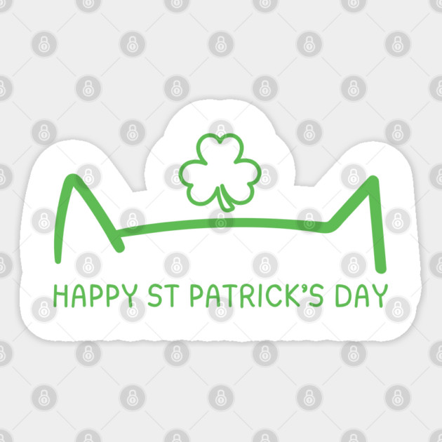 Happy St. Catrick's Day Sticker by Creatifly Graphic Tees