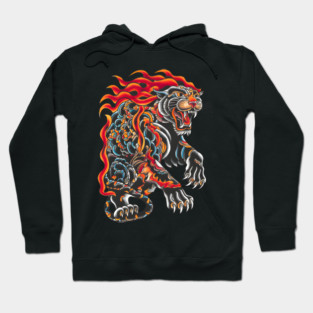 Japanese Panther Tattoo Hoodie