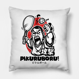 Angry Pikuruboru Pickleball Pillow
