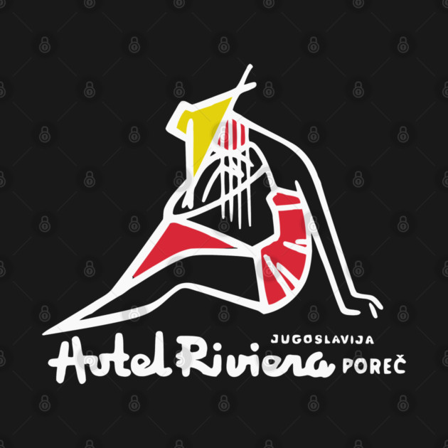 Hotel Riviera Porec Yugoslavia Vintage Travel Sticker by Yesteeyear
