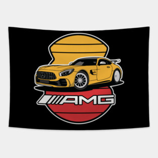 Mercedes AMG GT R Classic Car Tapestry