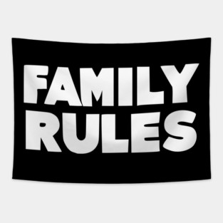 Family Rules Tapestry