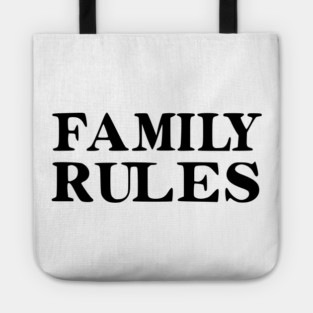 Family Rules Tote