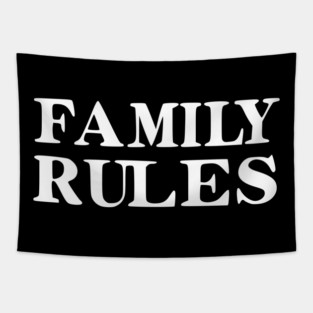 Family Rules Tapestry