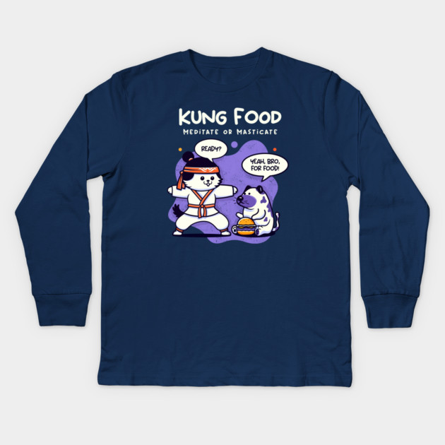 KUNG FOOD Kids Long Sleeve T-Shirt by Fabrik
