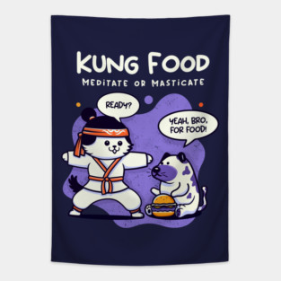 KUNG FOOD Tapestry