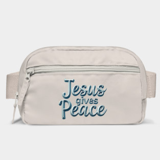 Jesus Gives Peace Metallic Design Bag