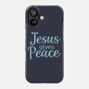 Jesus Gives Peace Metallic Design Phone Case