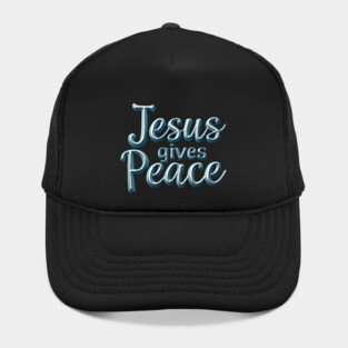Jesus Gives Peace Metallic Design Hat