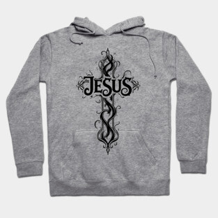 Jesus Cross Design Hoodie