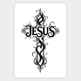 Jesus Cross Design Magnet