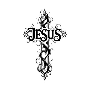 Jesus Cross Design T-Shirt
