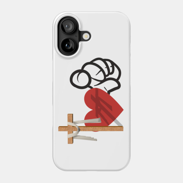 God Loves You: He died for you Phone Case by Rox