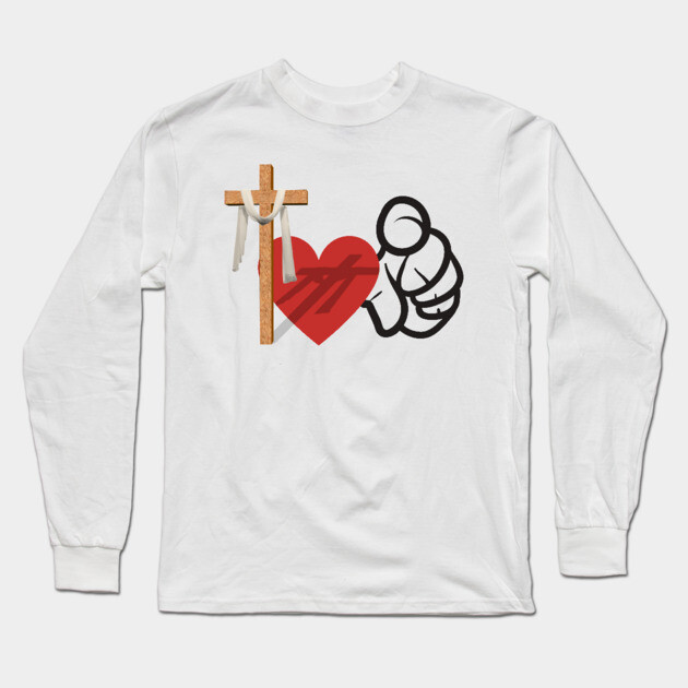 God Loves You: He died for you Long Sleeve T-Shirt by Rox