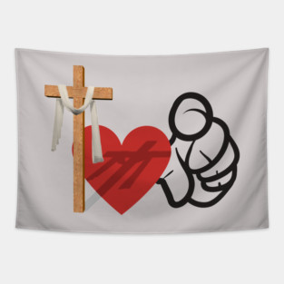 God Loves You: He died for you Tapestry