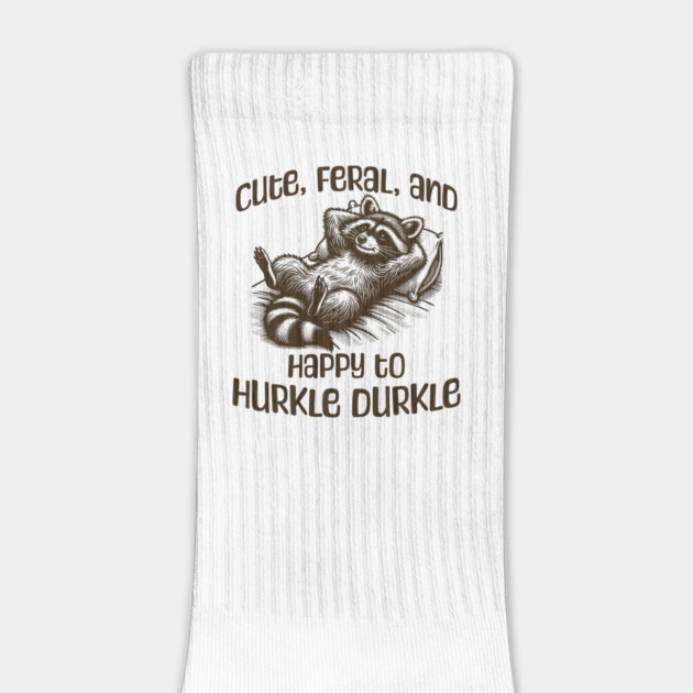 Racoon Cute, Feral, and Happy to Hurkle Durkle by Luxinda