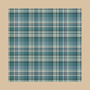 Green Aqua Blue Tartan Plaid T-Shirt