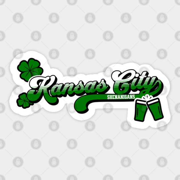 Kansas City Shenanigans Kansas City Irish St Patrick's Day Sticker by Yesteeyear