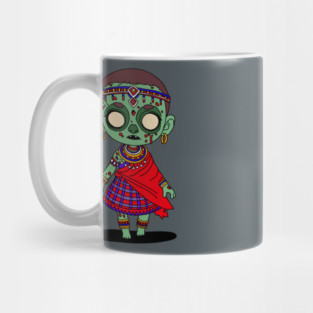 Cute Maasai Zombie Mug